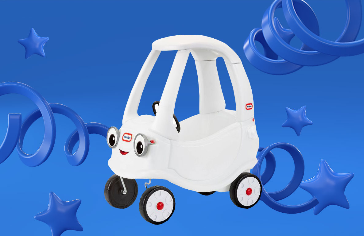 Little Tikes D.I.Y. Cozy Coupe with Craft Kit